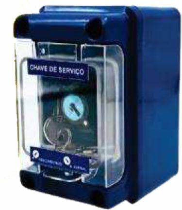 Botoeira a prova de tempo RE 55 com chave